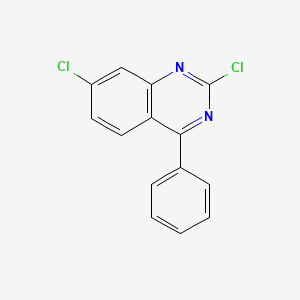 molecular formula C14H8Cl2N2 B2612212 2,7-Dichloro-4-phenylquinazoline CAS No. 5185-52-4