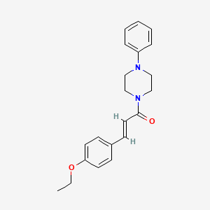 3-(4-Ethoxyphenyl)-1-(4-phenylpiperazino)-2-propen-1-one