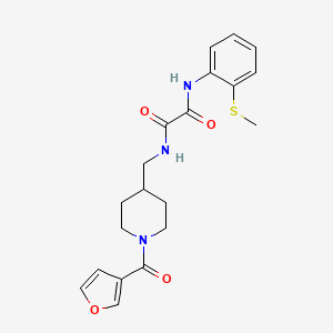 N1-((1-(furan-3-carbonyl)piperidin-4-yl)methyl)-N2-(2-(methylthio)phenyl)oxalamide