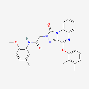 2-(4-(2,3-dimethylphenoxy)-1-oxo-[1,2,4]triazolo[4,3-a]quinoxalin-2(1H)-yl)-N-(2-methoxy-5-methylphenyl)acetamide