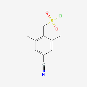 (4-Cyano-2,6-dimethylphenyl)methanesulfonyl chloride