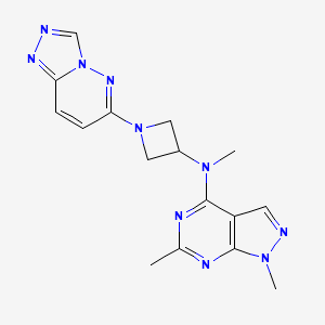 N-{1,6-dimethyl-1H-pyrazolo[3,4-d]pyrimidin-4-yl}-N-methyl-1-{[1,2,4]triazolo[4,3-b]pyridazin-6-yl}azetidin-3-amine