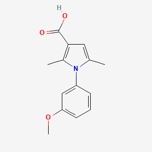 1-(3-methoxyphenyl)-2,5-dimethyl-1H-pyrrole-3-carboxylic acid