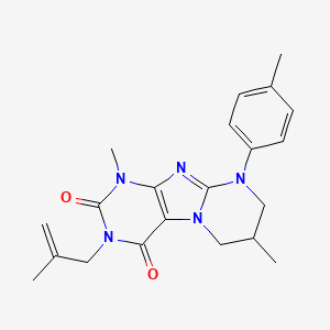 1,7-dimethyl-9-(4-methylphenyl)-3-(2-methylprop-2-enyl)-7,8-dihydro-6H-purino[7,8-a]pyrimidine-2,4-dione