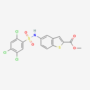 Methyl 5-{[(2,4,5-trichlorophenyl)sulfonyl]amino}-1-benzothiophene-2-carboxylate