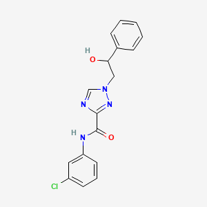 N-(3-chlorophenyl)-1-(2-hydroxy-2-phenylethyl)-1H-1,2,4-triazole-3-carboxamide