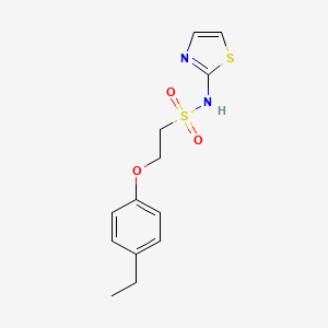 2-(4-ethylphenoxy)-N-(thiazol-2-yl)ethanesulfonamide