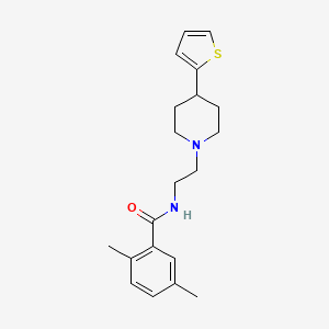 2,5-dimethyl-N-(2-(4-(thiophen-2-yl)piperidin-1-yl)ethyl)benzamide