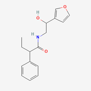 N-(2-(furan-3-yl)-2-hydroxyethyl)-2-phenylbutanamide