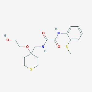 N1-((4-(2-hydroxyethoxy)tetrahydro-2H-thiopyran-4-yl)methyl)-N2-(2-(methylthio)phenyl)oxalamide