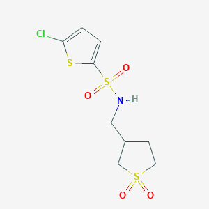 5-chloro-N-((1,1-dioxidotetrahydrothiophen-3-yl)methyl)thiophene-2-sulfonamide