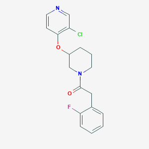 1-(3-((3-Chloropyridin-4-yl)oxy)piperidin-1-yl)-2-(2-fluorophenyl)ethanone
