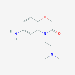 6-amino-4-[2-(dimethylamino)ethyl]-3,4-dihydro-2H-1,4-benzoxazin-3-one