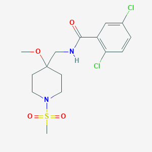 2,5-dichloro-N-[(1-methanesulfonyl-4-methoxypiperidin-4-yl)methyl]benzamide