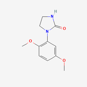 molecular formula C11H14N2O3 B2612514 1-(2,5-Dimethoxyphenyl)imidazolidin-2-one CAS No. 1140241-86-6