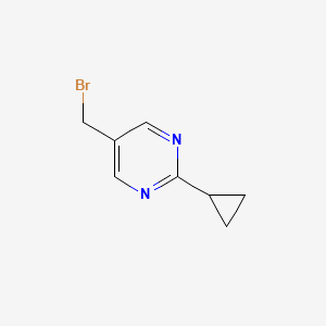 molecular formula C8H9BrN2 B2612515 5-(Bromomethyl)-2-cyclopropylpyrimidine CAS No. 1823028-59-6