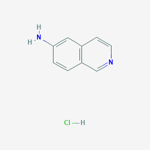 molecular formula C9H9ClN2 B2612531 Isoquinolin-6-amine hydrochloride CAS No. 2193062-00-7