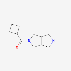 molecular formula C12H20N2O B2612597 cyclobutyl(5-methylhexahydropyrrolo[3,4-c]pyrrol-2(1H)-yl)methanone CAS No. 2034516-14-6