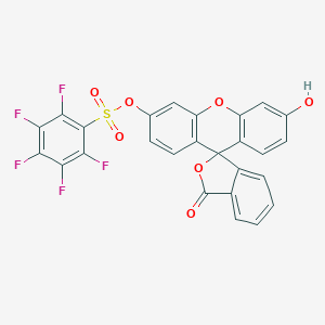 molecular formula C26H11F5O7S B026126 Pentafluorobenzenesulfonyl fluorescein CAS No. 728912-45-6