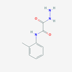 molecular formula C9H11N3O2 B2612659 2-hydrazino-N-(2-methylphenyl)-2-oxoacetamide CAS No. 53117-20-7