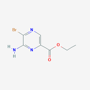 molecular formula C7H8BrN3O2 B2612707 Ethyl 6-amino-5-bromopyrazine-2-carboxylate CAS No. 1891208-95-9