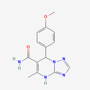 7-(4-Methoxyphenyl)-5-methyl-4,7-dihydro-[1,2,4]triazolo[1,5-a]pyrimidine-6-carboxamide