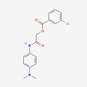 {[4-(Dimethylamino)phenyl]carbamoyl}methyl 3-chlorobenzoate