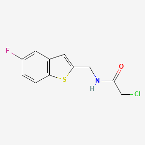 2-Chloro-N-[(5-fluoro-1-benzothiophen-2-yl)methyl]acetamide