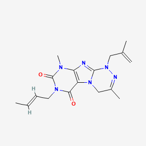 7-[(E)-But-2-enyl]-3,9-dimethyl-1-(2-methylprop-2-enyl)-4H-purino[8,7-c][1,2,4]triazine-6,8-dione