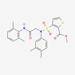 Methyl 3-[(3,4-dimethylphenyl){2-[(2,6-dimethylphenyl)amino]-2-oxoethyl}sulfamoyl]thiophene-2-carboxylate