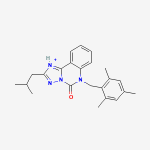 2-(2-methylpropyl)-6-[(2,4,6-trimethylphenyl)methyl]-5H,6H-[1,2,4]triazolo[1,5-c]quinazolin-5-one