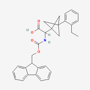 2-[3-(2-Ethylphenyl)-1-bicyclo[1.1.1]pentanyl]-2-(9H-fluoren-9-ylmethoxycarbonylamino)acetic acid
