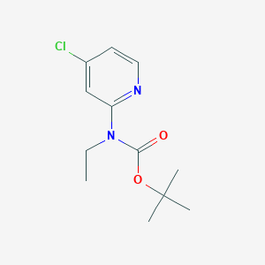 molecular formula C12H17ClN2O2 B2612931 Tert-butyl N-(4-chloropyridin-2-yl)-N-ethylcarbamate CAS No. 2260937-35-5