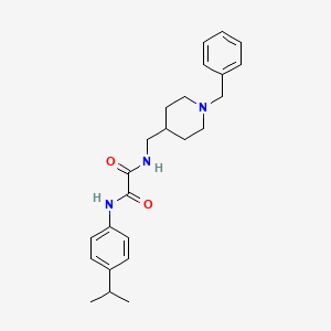 molecular formula C24H31N3O2 B2612943 N1-((1-benzylpiperidin-4-yl)methyl)-N2-(4-isopropylphenyl)oxalamide CAS No. 953139-26-9