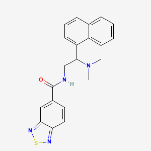 N-(2-(dimethylamino)-2-(naphthalen-1-yl)ethyl)benzo[c][1,2,5]thiadiazole-5-carboxamide