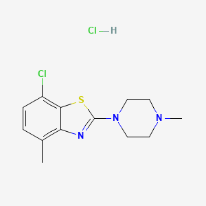 7-Chloro-4-methyl-2-(4-methylpiperazin-1-yl)benzo[d]thiazole hydrochloride