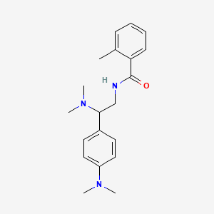 N-(2-(dimethylamino)-2-(4-(dimethylamino)phenyl)ethyl)-2-methylbenzamide