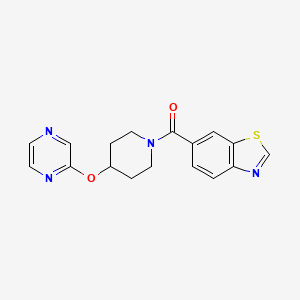 Benzo[d]thiazol-6-yl(4-(pyrazin-2-yloxy)piperidin-1-yl)methanone