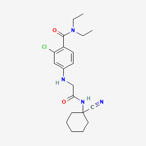2-chloro-4-({[(1-cyanocyclohexyl)carbamoyl]methyl}amino)-N,N-diethylbenzamide