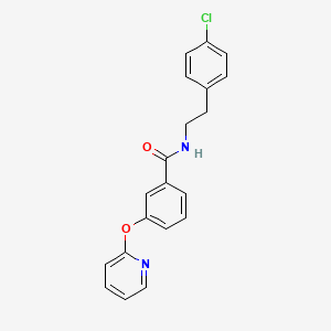 N-(4-chlorophenethyl)-3-(pyridin-2-yloxy)benzamide