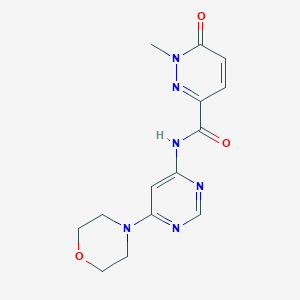 1-methyl-N-(6-morpholinopyrimidin-4-yl)-6-oxo-1,6-dihydropyridazine-3-carboxamide