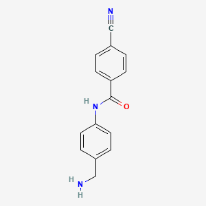 N-[4-(Aminomethyl)phenyl]-4-cyanobenzamide