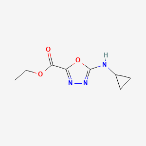 Ethyl 5-(cyclopropylamino)-1,3,4-oxadiazole-2-carboxylate