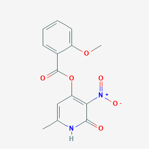 (6-methyl-3-nitro-2-oxo-1H-pyridin-4-yl) 2-methoxybenzoate