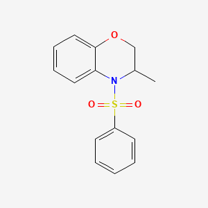 3-methyl-4-(phenylsulfonyl)-3,4-dihydro-2H-1,4-benzoxazine
