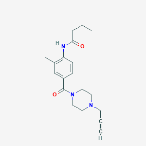 3-methyl-N-{2-methyl-4-[4-(prop-2-yn-1-yl)piperazine-1-carbonyl]phenyl}butanamide