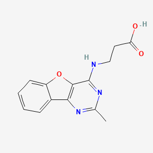 3-(2-Methyl-benzo[4,5]furo[3,2-d]pyrimidin-4-ylamino)-propionic acid