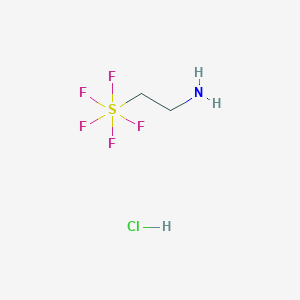 2-(Pentafluoro-lambda6-sulfanyl)ethanamine;hydrochloride