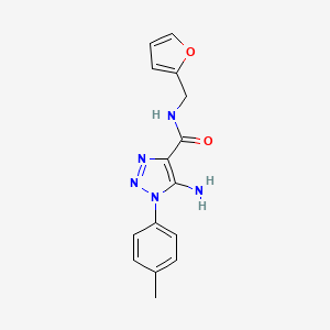 5-amino-N-(furan-2-ylmethyl)-1-(4-methylphenyl)-1H-1,2,3-triazole-4-carboxamide