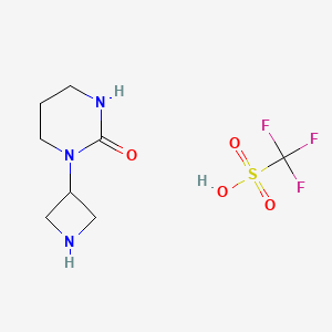 1-(Azetidin-3-yl)-1,3-diazinan-2-one;trifluoromethanesulfonic acid